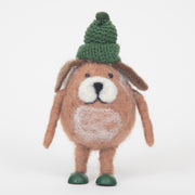 Hagen Hound with Green Hat Christmas Ornament