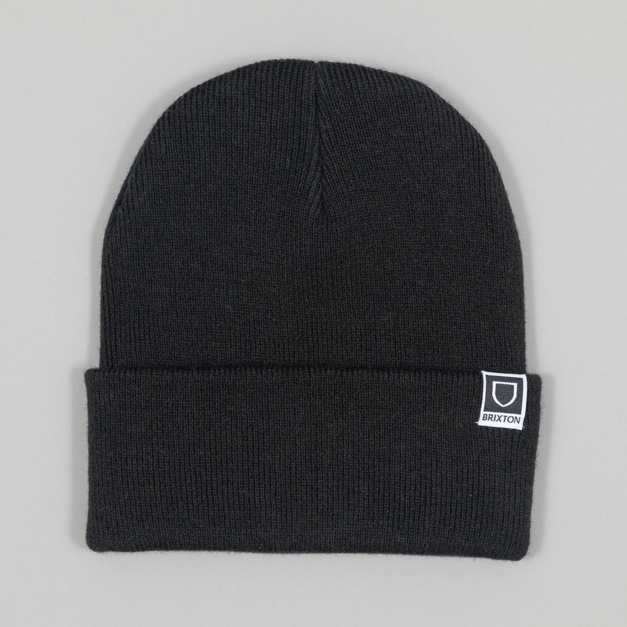 BRIXTON Harbor Beta Watch Cap Beanie in BLACK