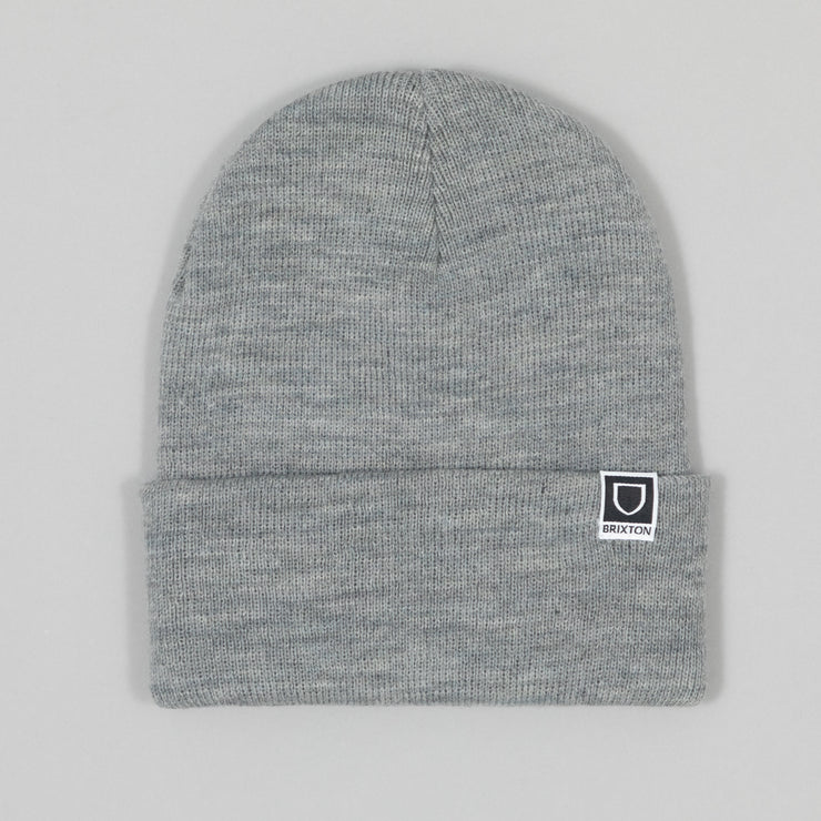 BRIXTON Harbor Beta Watch Cap Beanie in HEATHER GREY