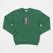 OBEY Hound Crew Sweatshirt in PALM LEAF