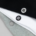 STANCE Icon 3 Pack Socks in BLACK, WHITE & GREY