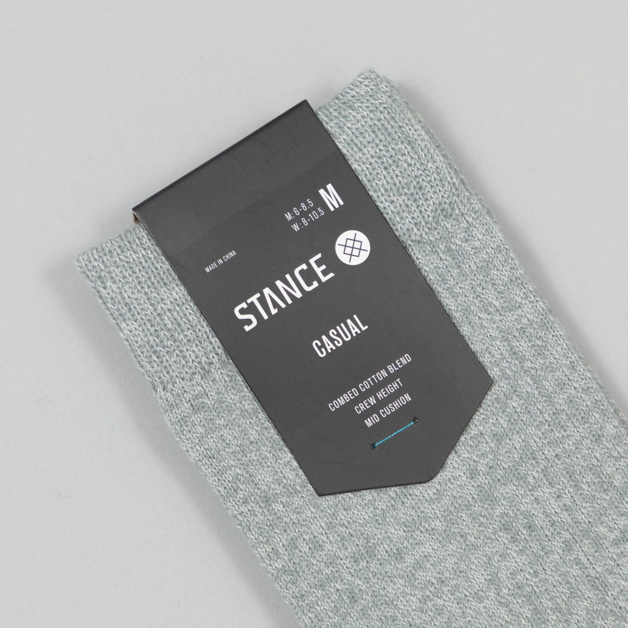 STANCE Icon Classic Crew Socks in GREY