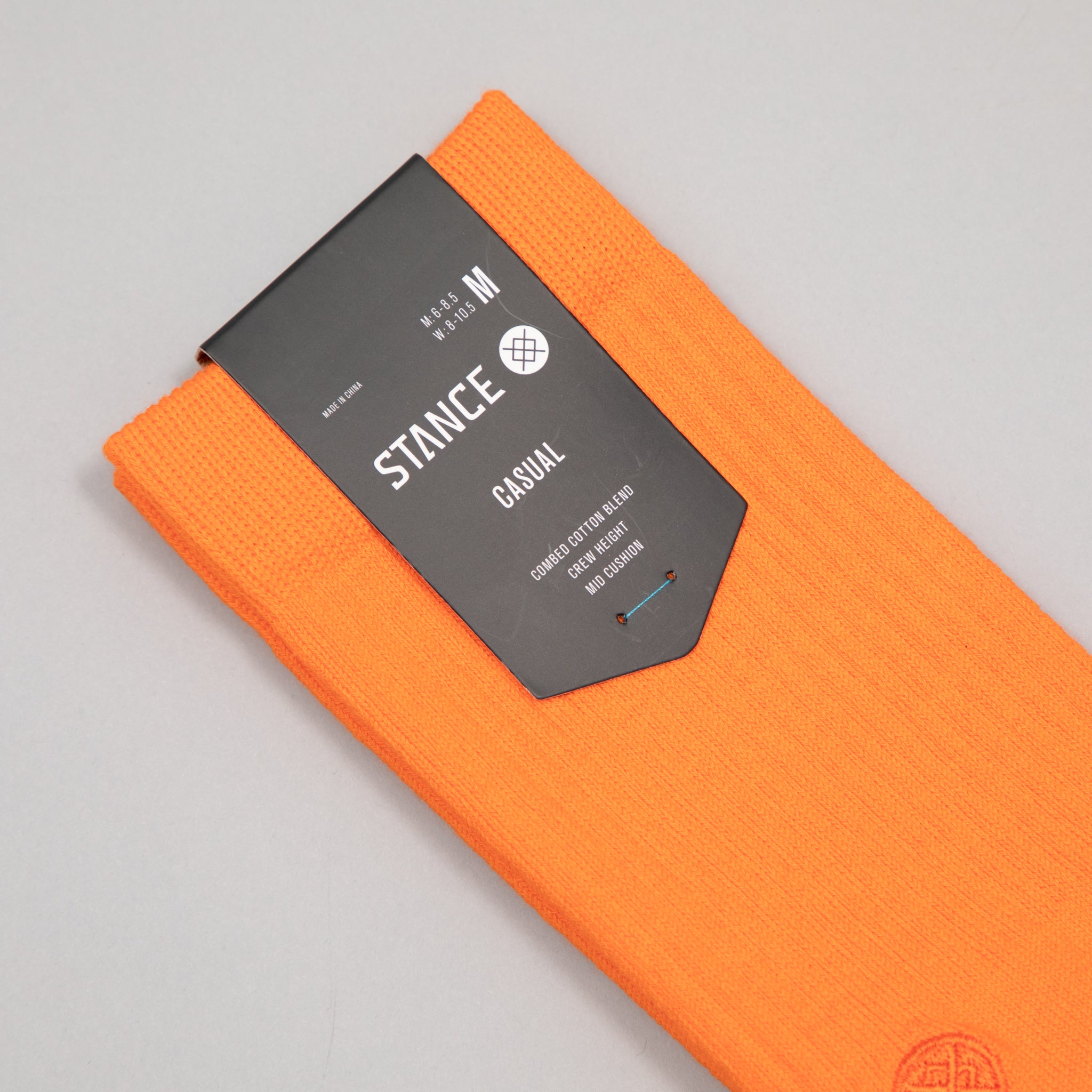 STANCE Icon Classic Crew Socks in ORANGE