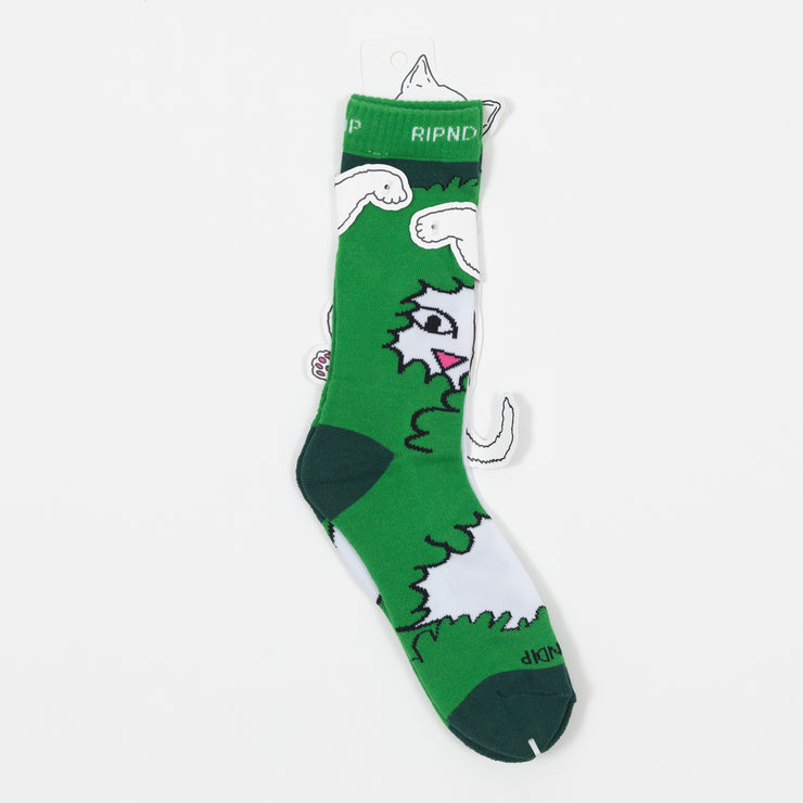 RIPNDIP Imma Head Out Socks in GREEN