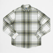 JACK & JONES Joshua Lightweight Check Shirt in OLIVE GREEN