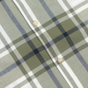 JACK & JONES Joshua Lightweight Check Shirt in OLIVE GREEN