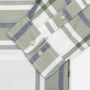 JACK & JONES Joshua Lightweight Check Shirt in OLIVE GREEN