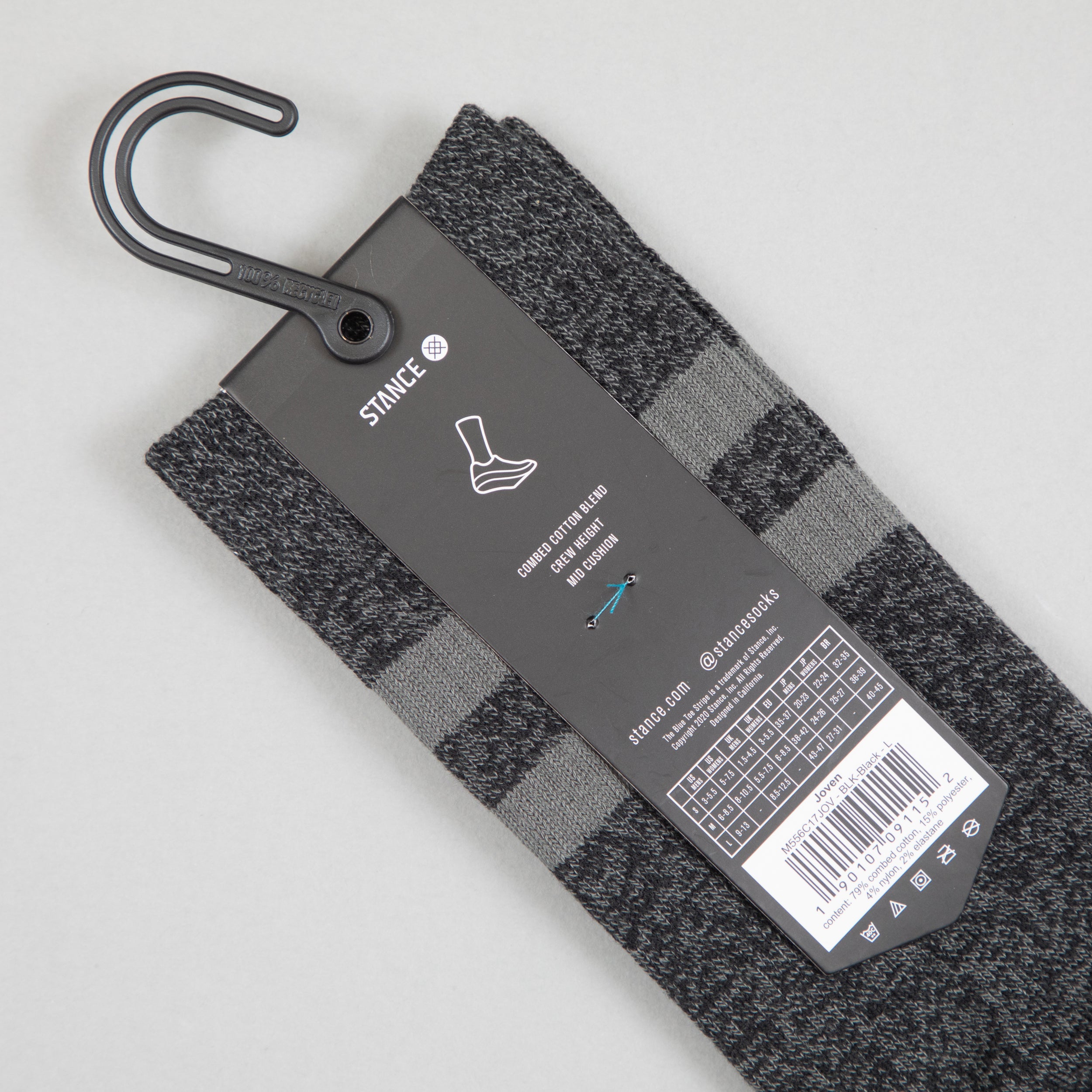 STANCE Joven Staple Crew Socks in BLACK