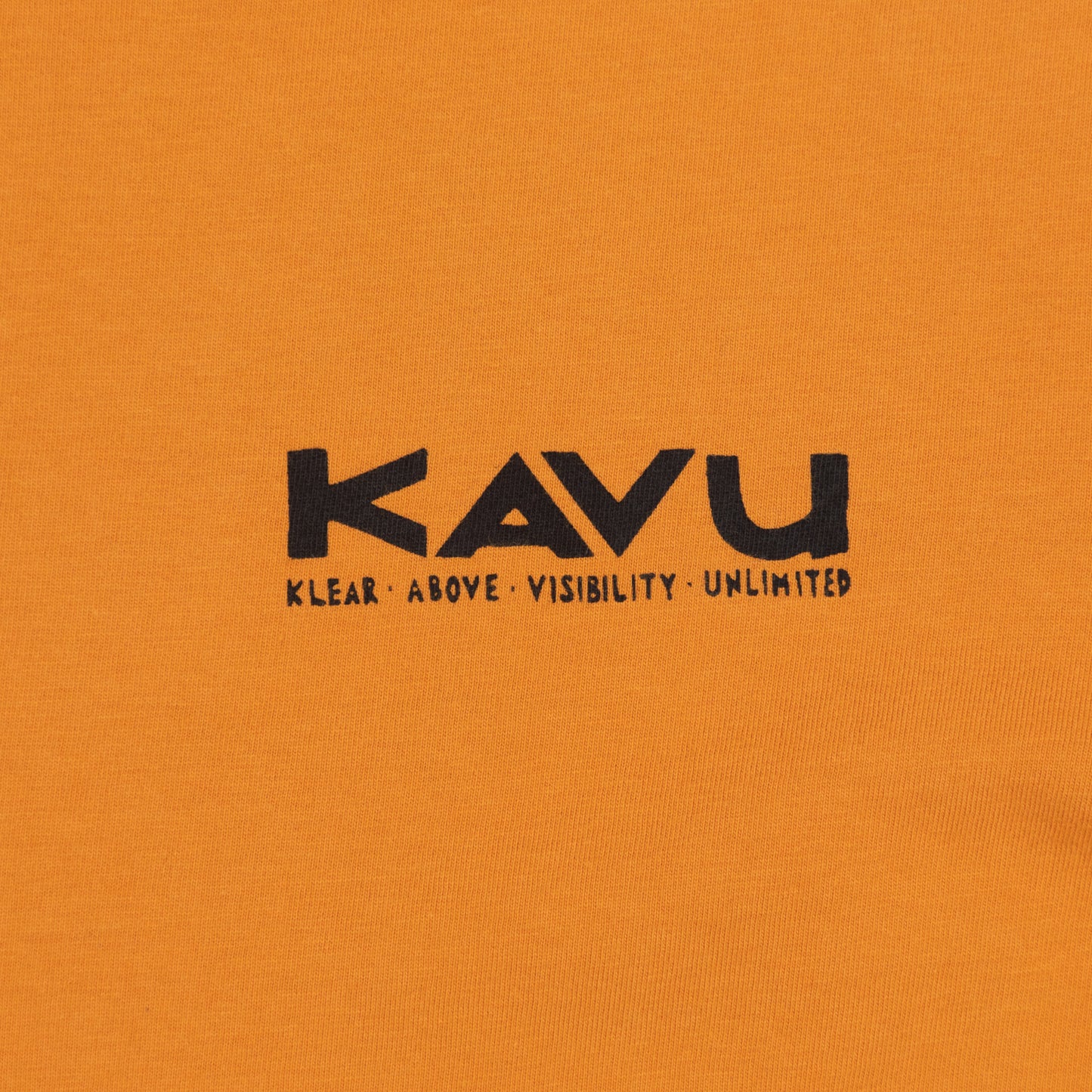 KAVU Long Sleeve Etch Art T-Shirt in ORANGE
