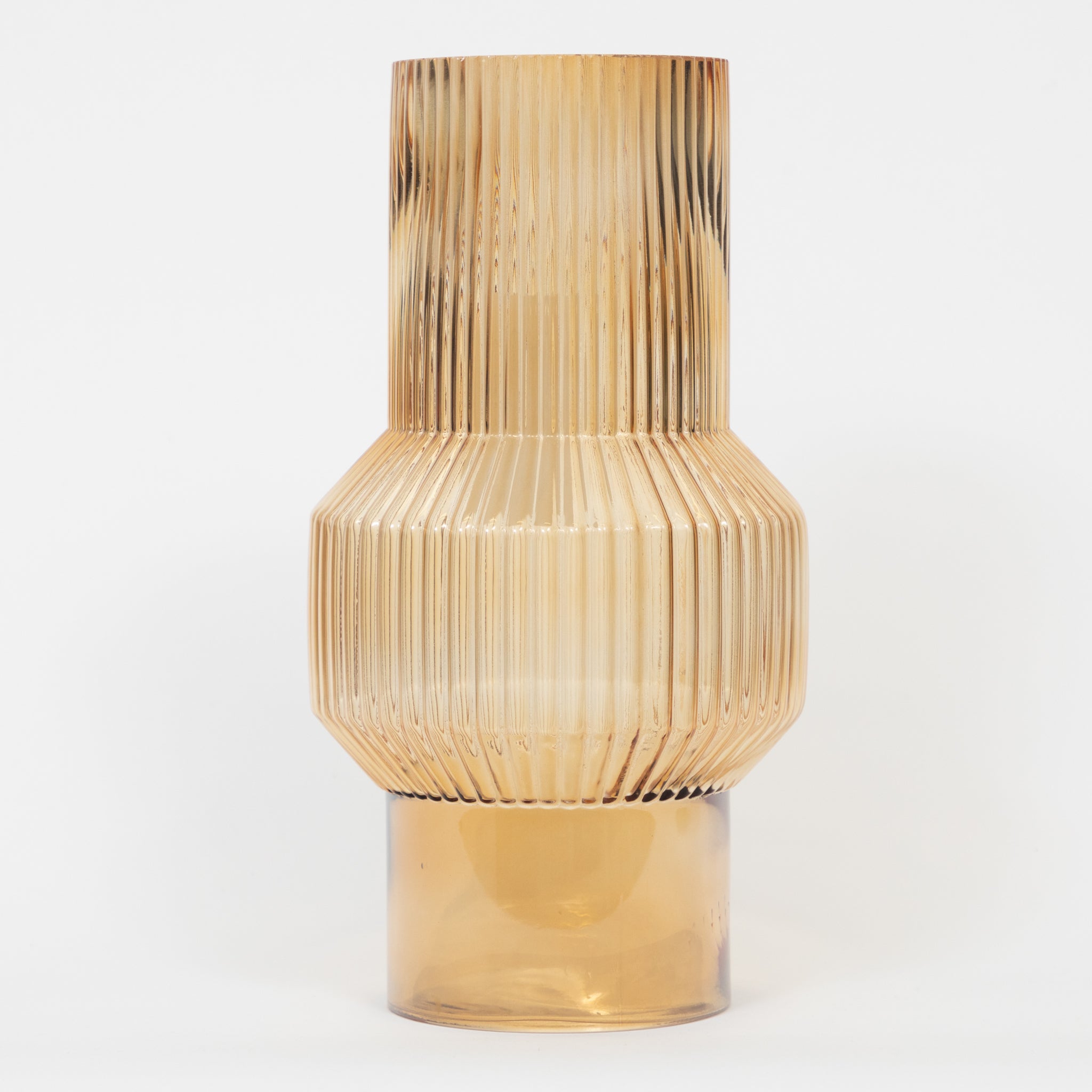 LIGHT & LIVING Leila Glass Vase in BROWN (Large)