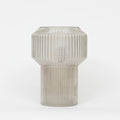 LIGHT & LIVING Leila Glass Vase in WARM GREY (Medium)