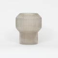 LIGHT & LIVING Leila Glass Vase in WARM GREY (Small)