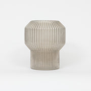 LIGHT & LIVING Leila Glass Vase in WARM GREY (Small)