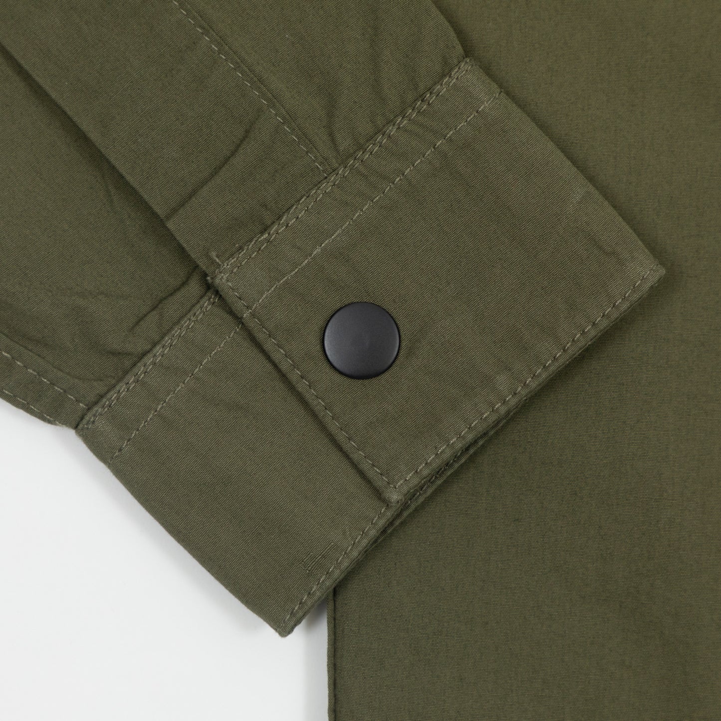 USKEES Lightweight Organic Cotton Overshirt in OLIVE GREEN