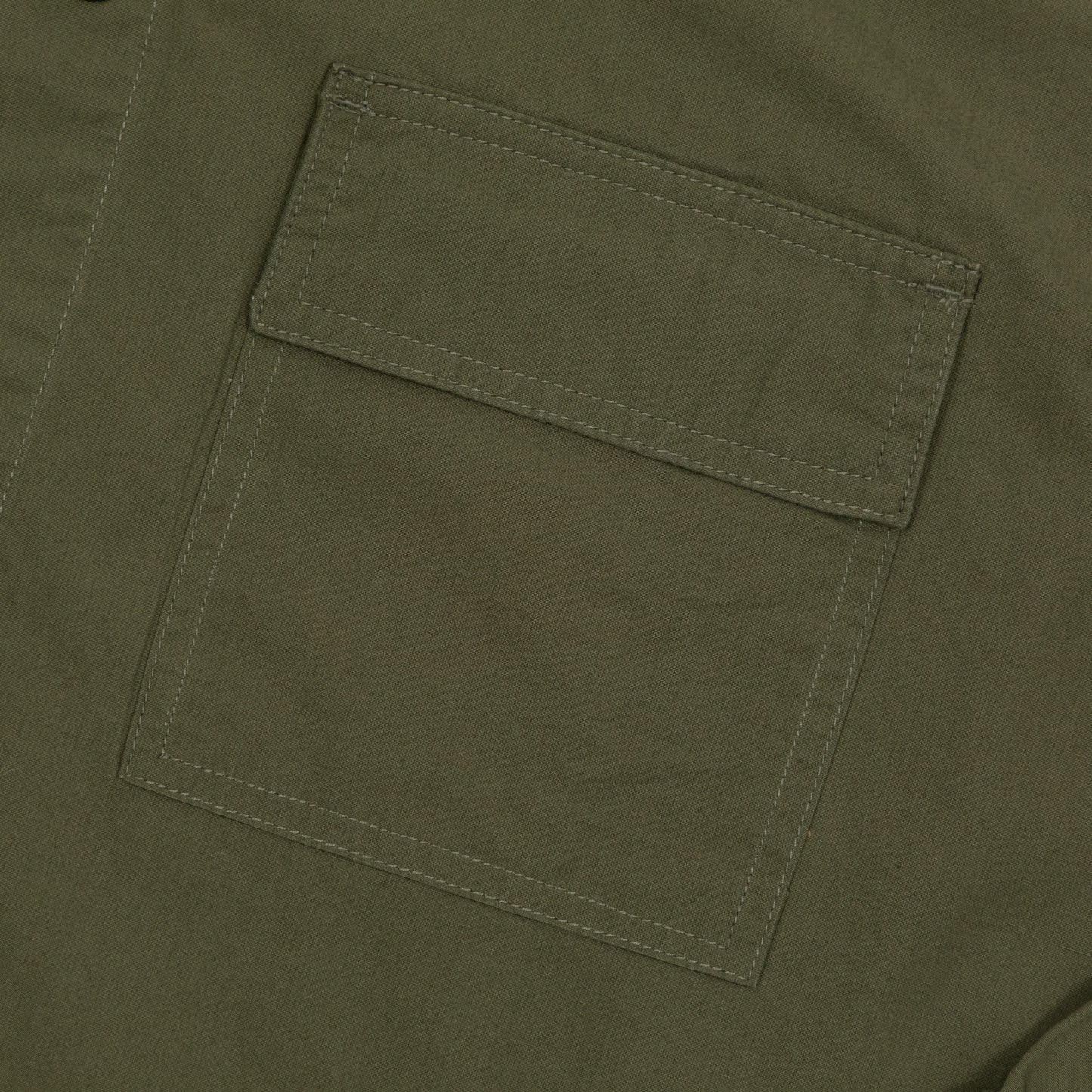 USKEES Lightweight Organic Cotton Overshirt in OLIVE GREEN