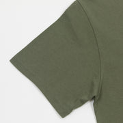 USKEES Loose Fit Short Sleeve T-Shirt in ARMY GREEN