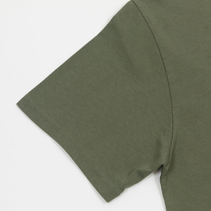 USKEES Loose Fit Short Sleeve T-Shirt in ARMY GREEN