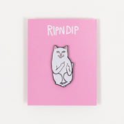 RIPNDIP Lord Nermal Pin Badge in WHITE