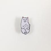 RIPNDIP Lord Nermal Pin Badge in WHITE