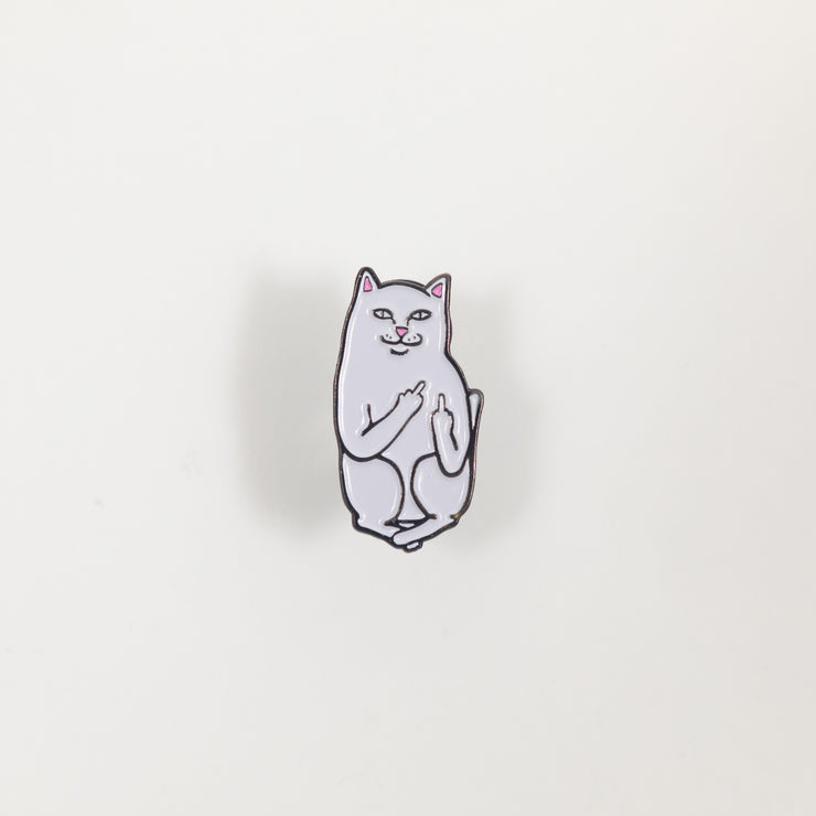 RIPNDIP Lord Nermal Pin Badge in WHITE