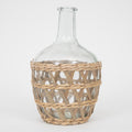 Maluku Bottle Glass & SeaGrass Vase
