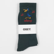 OBEY Nomad Socks in DARK CEDAR