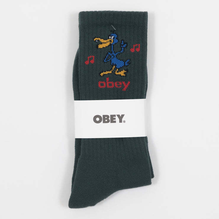 OBEY Nomad Socks in DARK CEDAR