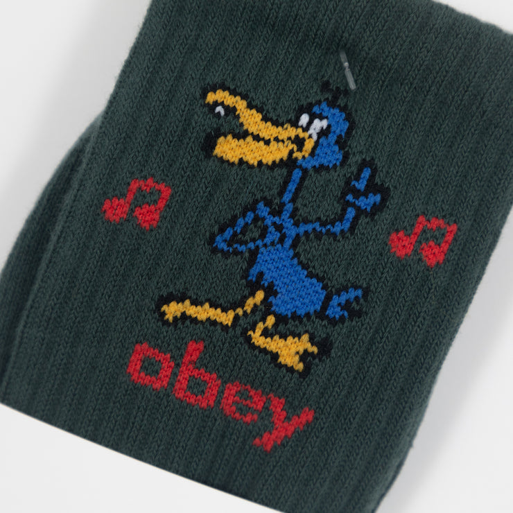 OBEY Nomad Socks in DARK CEDAR