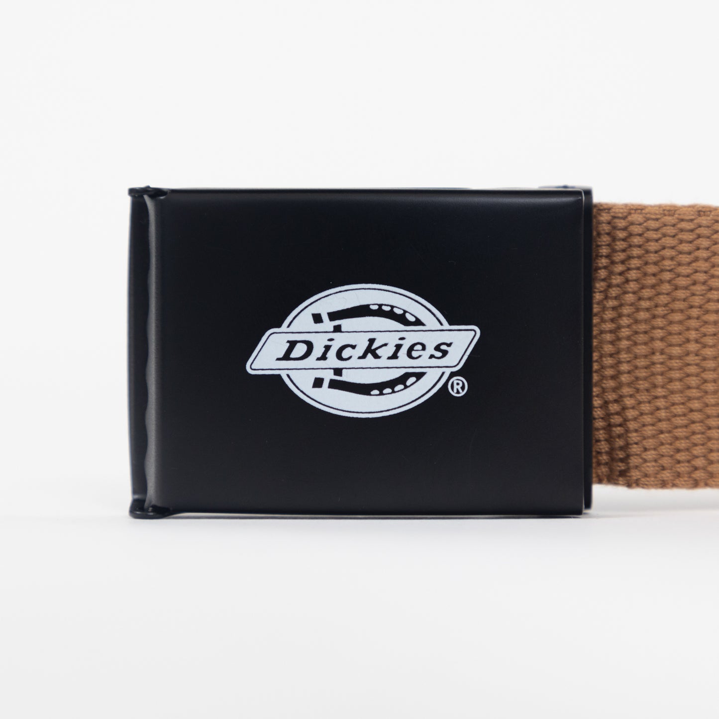 DICKIES Orcutt Webbing Logo Buckle Belt in BROWN DUCK