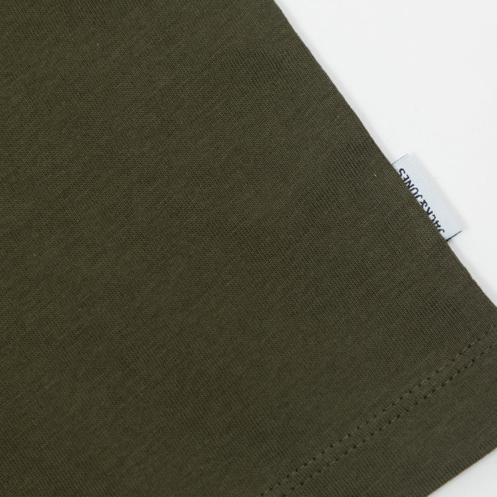 JACK & JONES Organic Cotton Slim Fit Basic T-Shirt in OLIVE NIGHT
