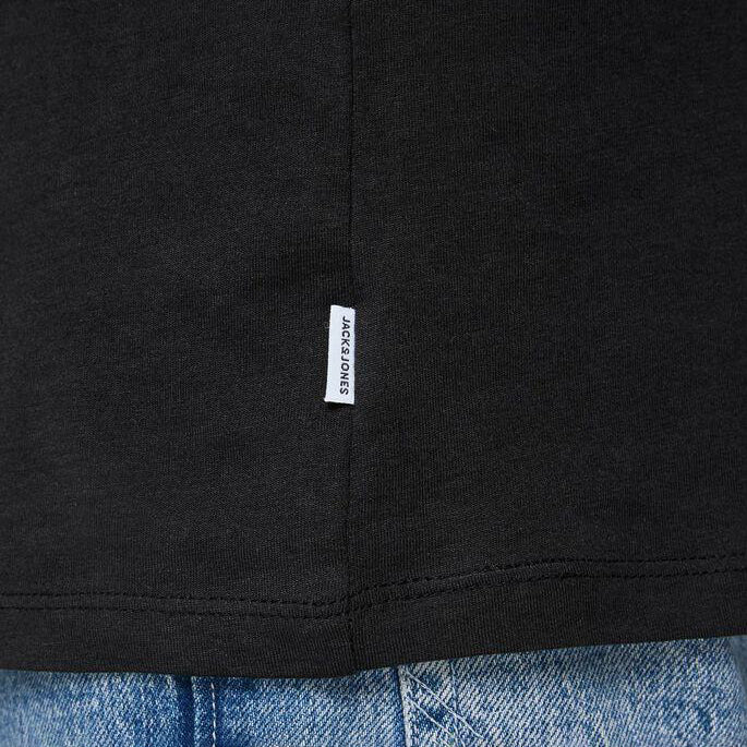 JACK & JONES Organic Cotton Basic T-Shirt in BLACK