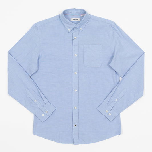 JACK & JONES Organic Cotton Slim Fit Shirt in CASHMERE BLUE