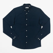 JACK & JONES Organic Cotton Slim Fit Shirt in NAVY BLAZER