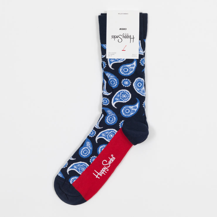 HAPPY SOCKS Paisley Socks in NAVY