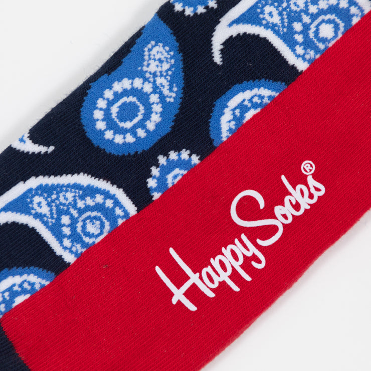 HAPPY SOCKS Paisley Socks in NAVY