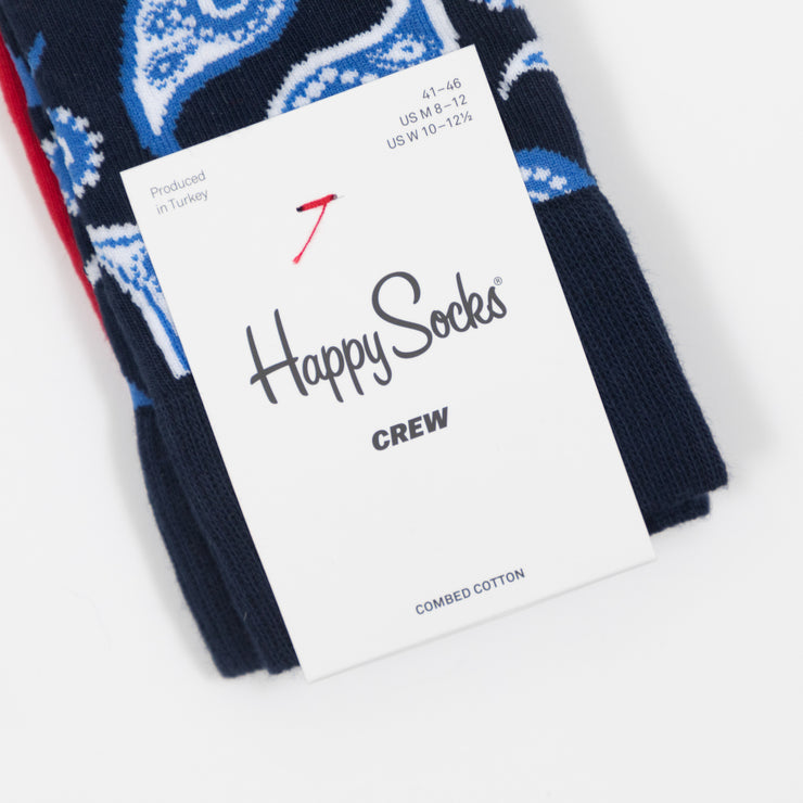HAPPY SOCKS Paisley Socks in NAVY