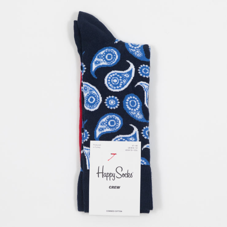 HAPPY SOCKS Paisley Socks in NAVY