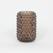 LIGHT & LIVING Palet Tall Glass Tealight Holder in DARK BROWN