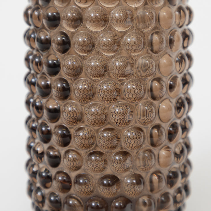LIGHT & LIVING Palet Tall Glass Tealight Holder in DARK BROWN
