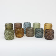 LIGHT & LIVING Palet Tall Glass Tealight Holder in DARK BROWN