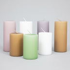 Ib Laursen Pillar Candle in GOLDEN BROWN (Tall) - Pack of 2