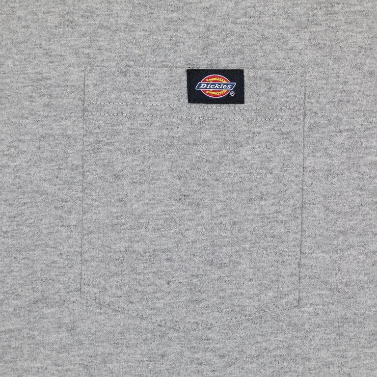 DICKIES Porterdale Chest Pocket T-Shirt in HEATHER GREY