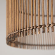 LIGHT & LIVING RODGER Bamboo Light Shade in BROWN (40cm Diameter)
