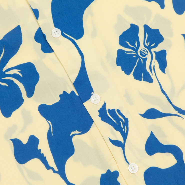 ONLY & SONS Resort Floral Shirt in OFF WHITE & BLUE
