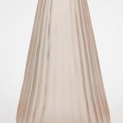 Ribbed Glass Christmas Tree Table Decor in BROWN
