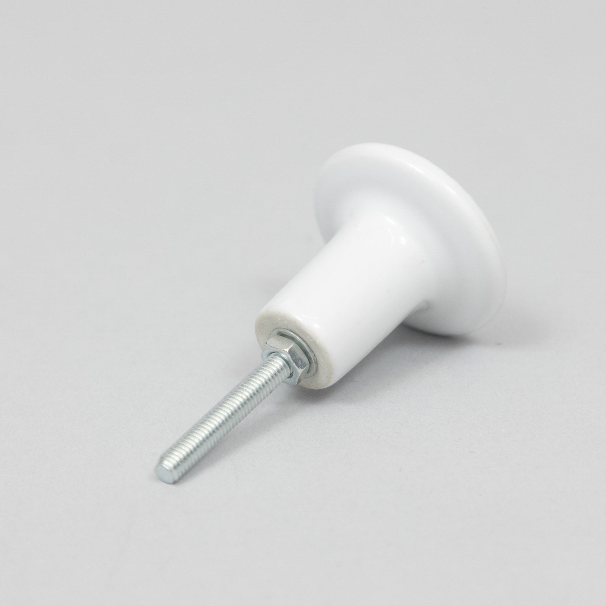 CLAYRE & EEF Round Furniture Knob in CREAM CERAMIC - Pack of 4