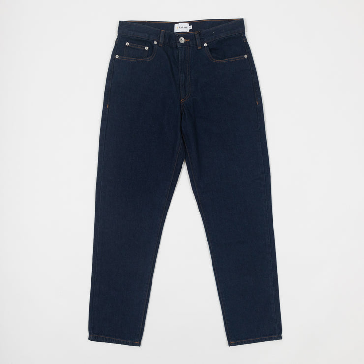 FARAH Rushmore Tapered Fit Jeans in RINSE DENIM