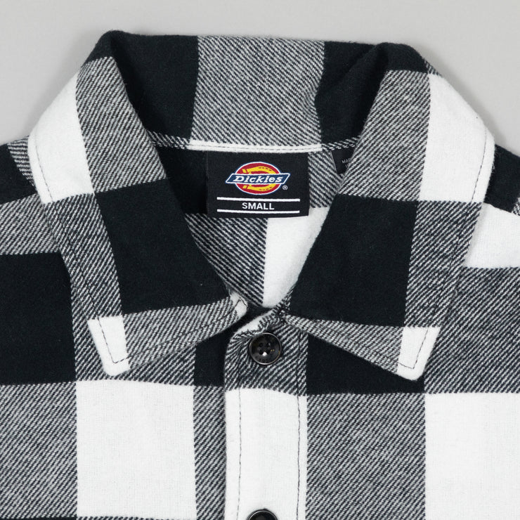DICKIES Sacramento Check Shirt in BLACK & WHITE