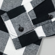 DICKIES Sacramento Check Shirt in BLACK & WHITE