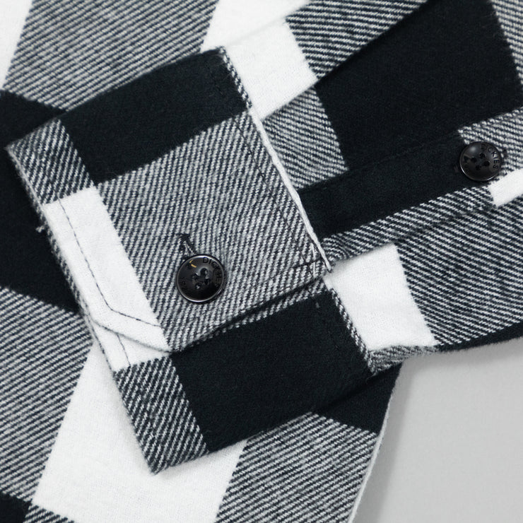 DICKIES Sacramento Check Shirt in BLACK & WHITE
